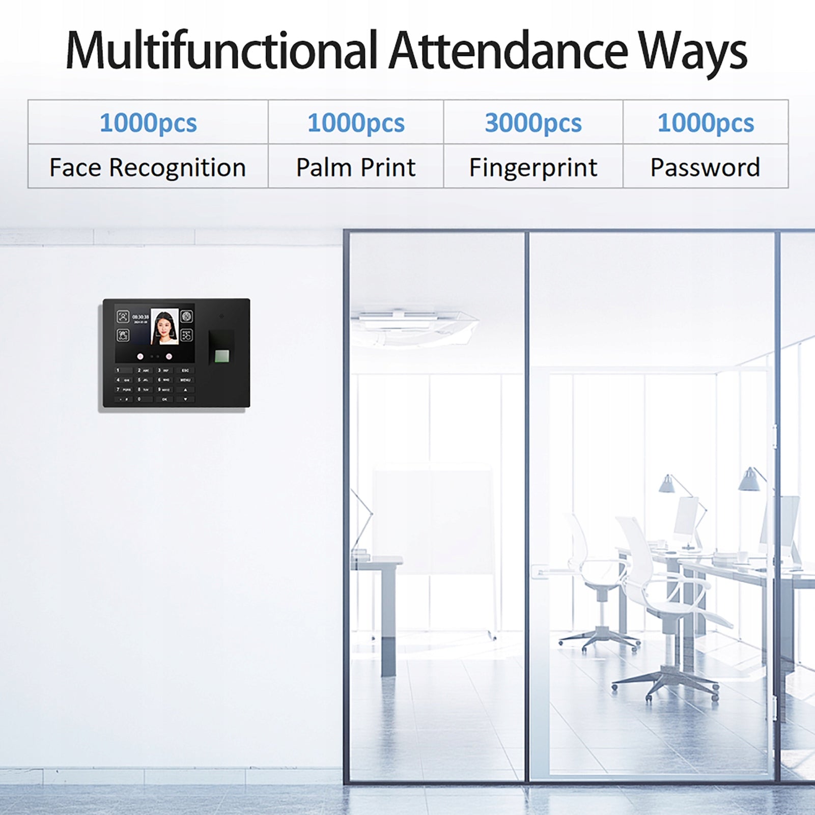 Presence of time recognition Time clock Support for GU fingerprint Printing technology other