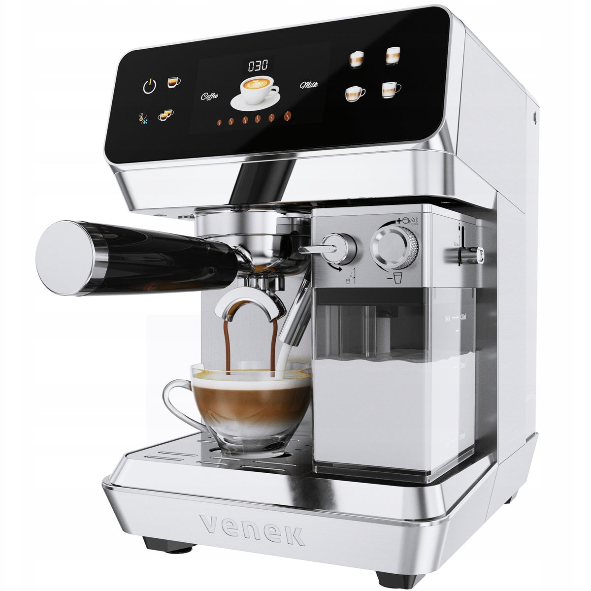 Pressure Coffee Maker Venek Automatic 20bar Milk frother Manufacturer code Fika-Maestro-01
