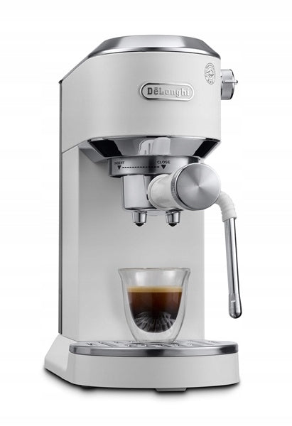 Pressure Coffee Maker frother Dedica DeLonghi EC890.WI Brand De'Longhi