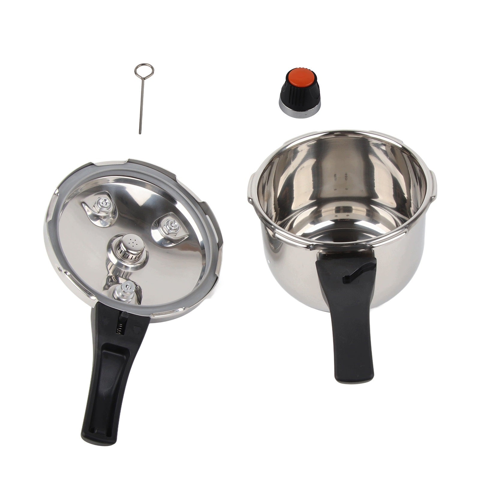 Pressure Cooker with Nonstick Kitchen Pressure Cooker in MW Steel