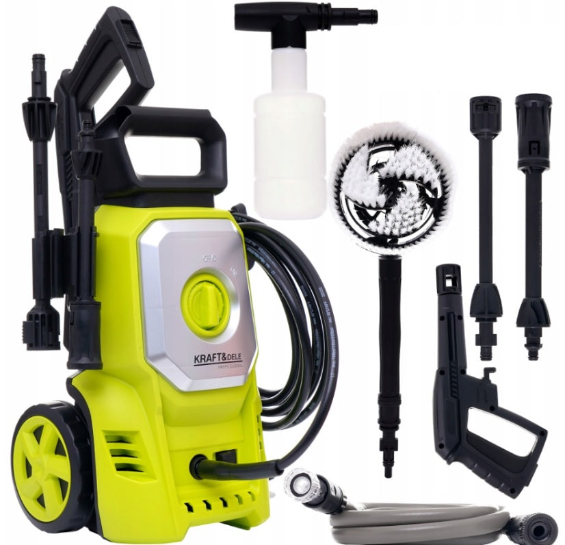 Pressure Washer 2500W 250bar Self Suction Powerful Set Car Brush Brand no brand