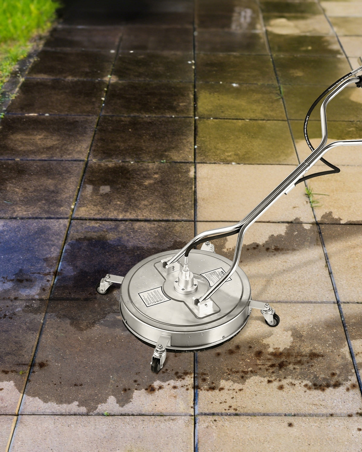 Pressure Washer 55CM 4 Wheels With High Armrests Stainless Steel Operating pressure 276 bar