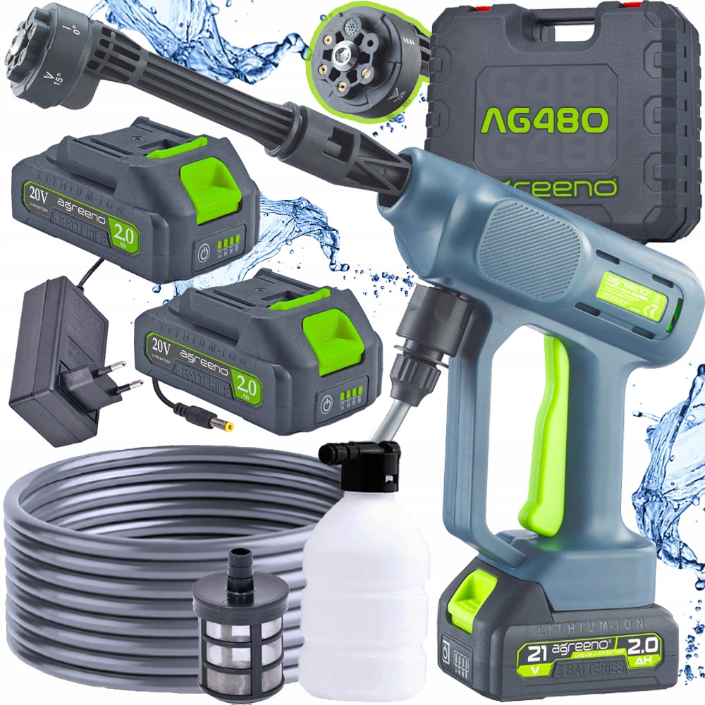 Pressure Washer 60B Cordless Electric 2x2AH 20V Self-priming