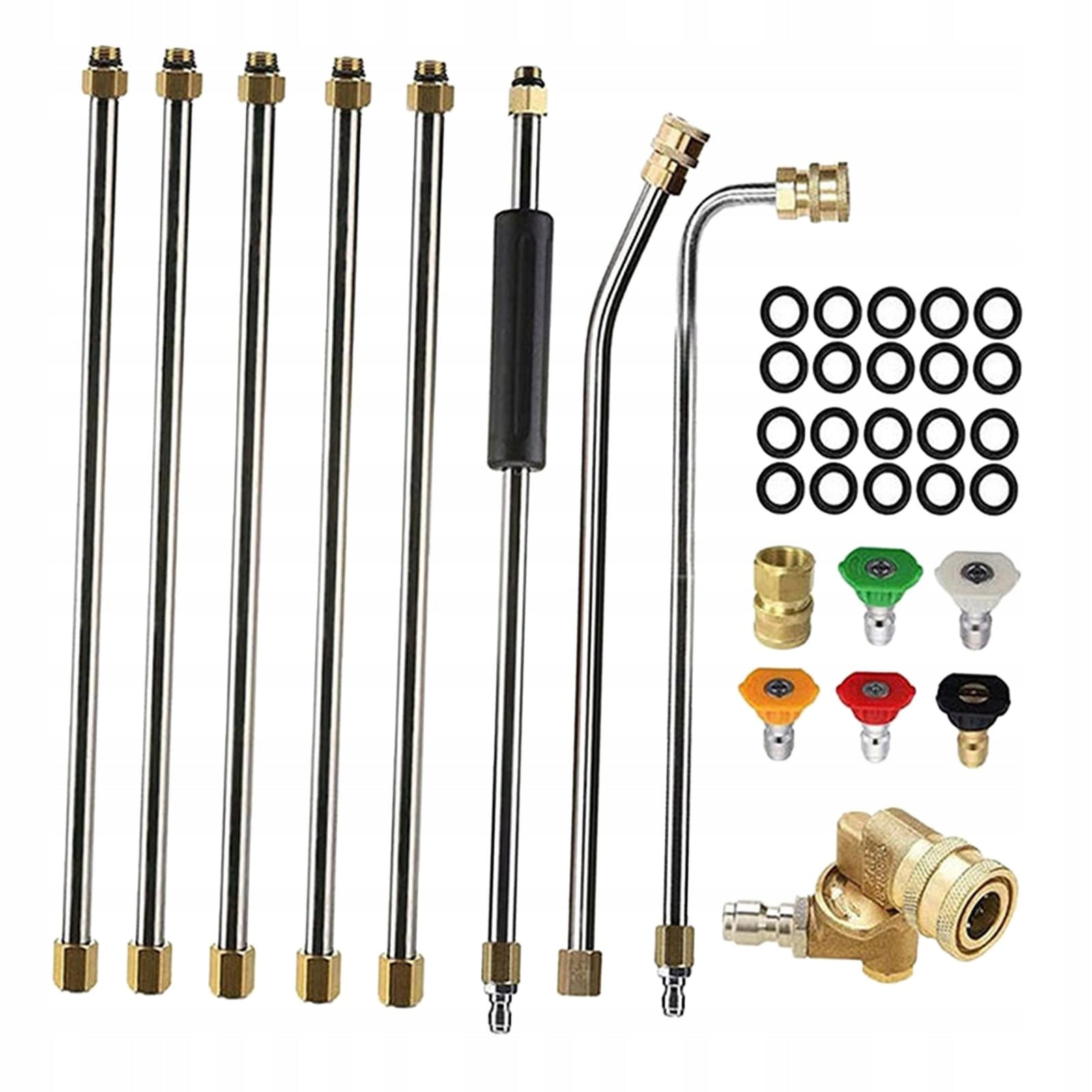 Pressure Washer Extension Rod Professional 20 Pieces O Ring Sturdy High Packaging status original