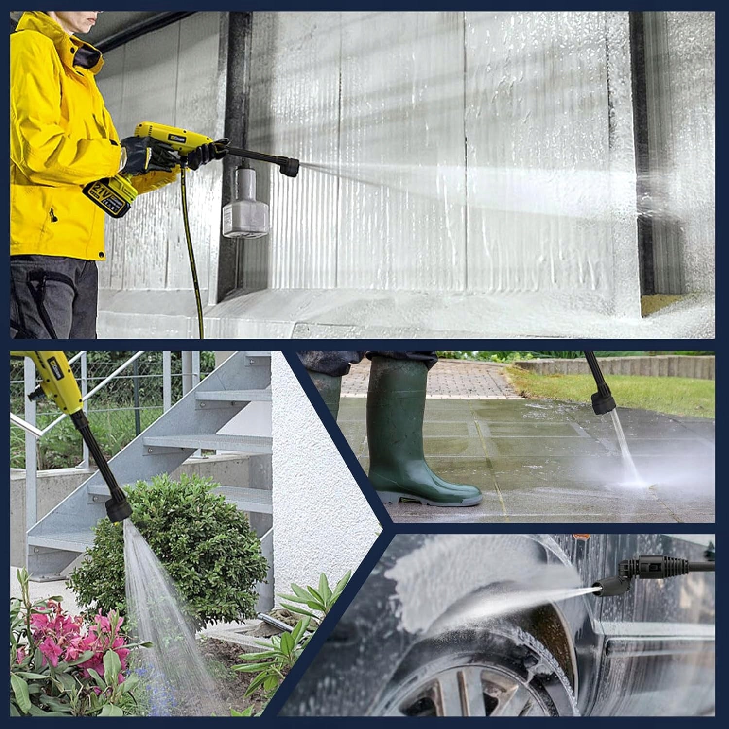 Pressure Washer Gisam 60 bar CORDLESS 2 WIRELESS BATTERIES Manufacturer code LDMN0121V3820