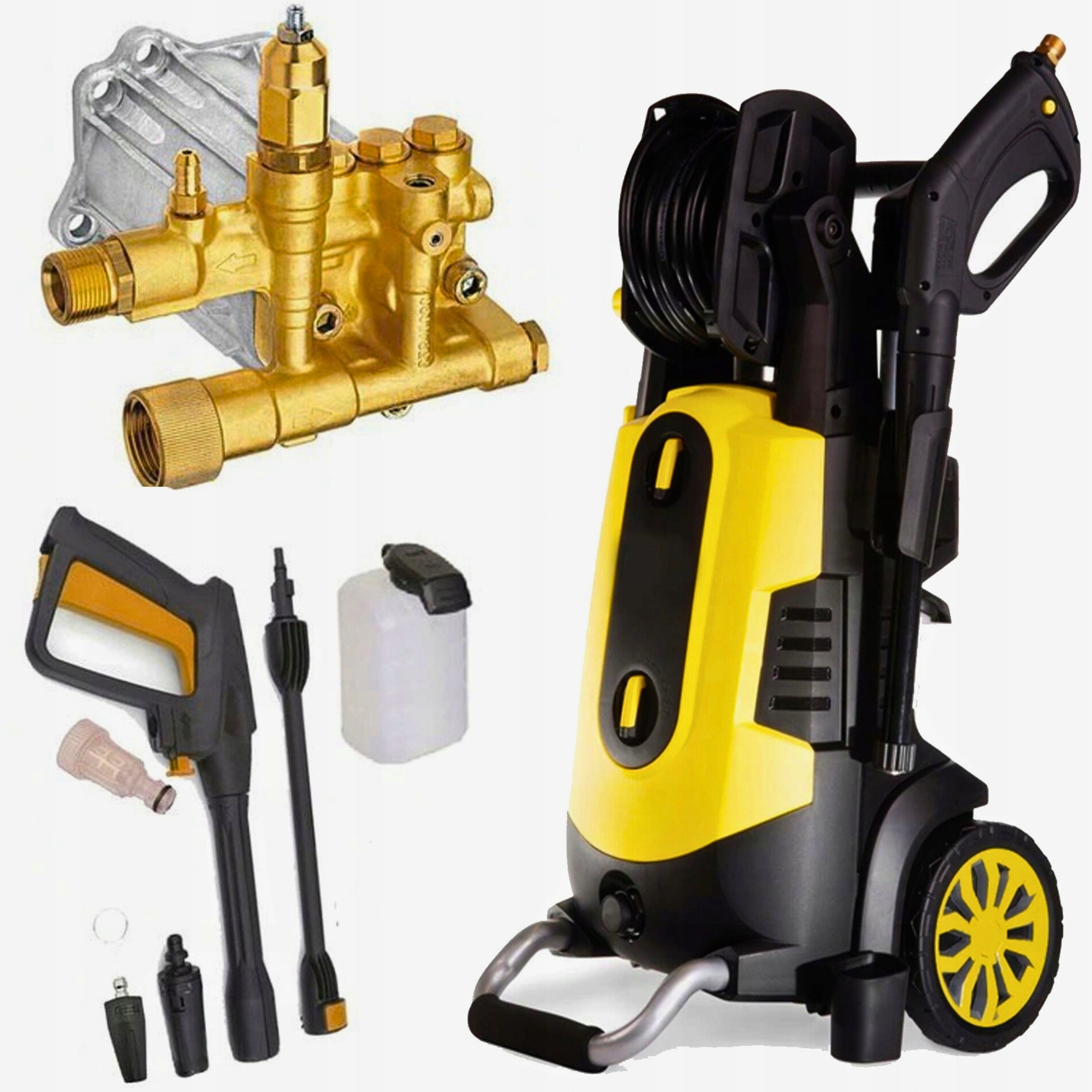 Pressure Washer Induction Brass Pump Strong 2800W 230V 280 Bar Packaging status original