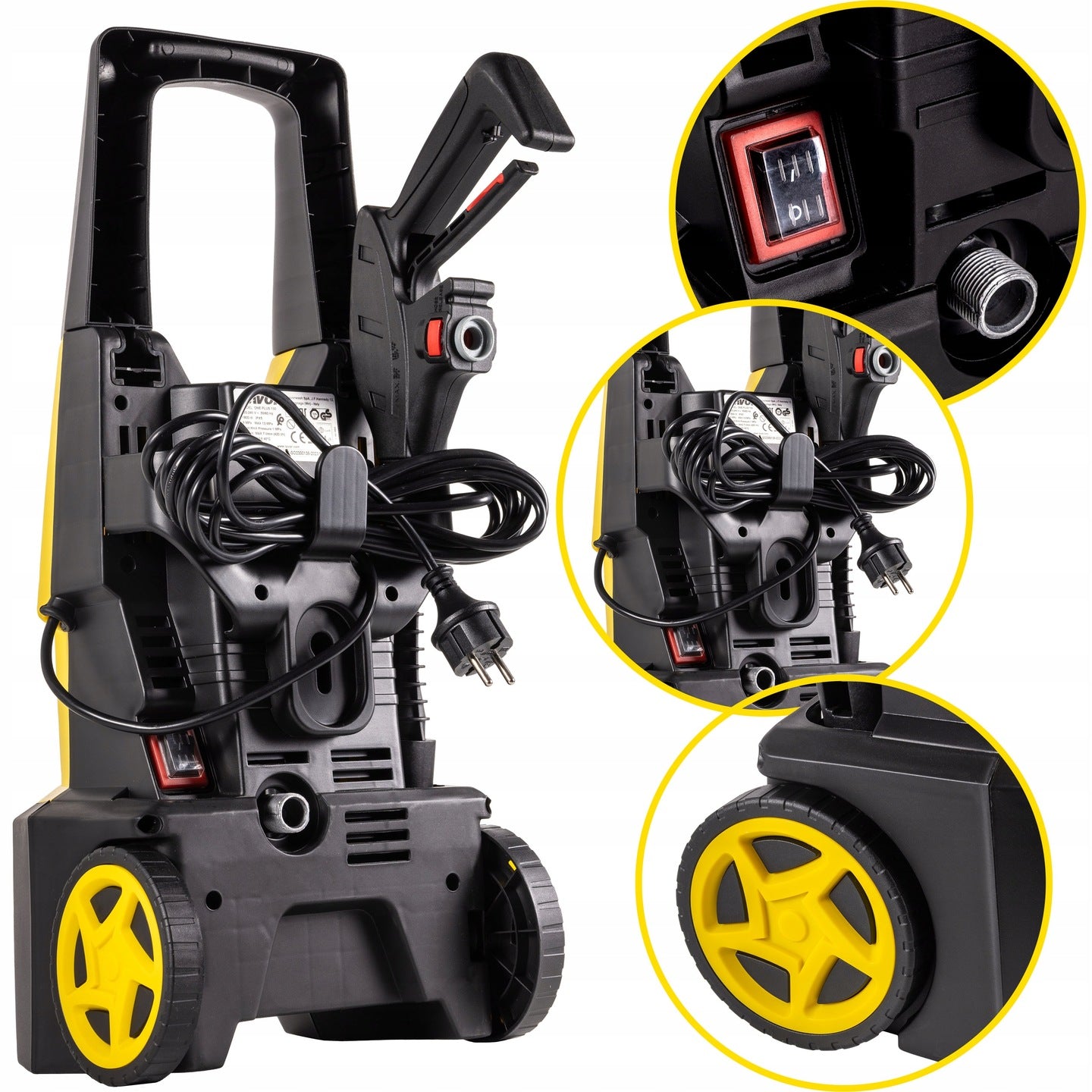 Pressure Washer Lavor 1800W 190ewBar ALUMINUM Pump + 2 BRUSHES Manufacturer code LV.ONEPLUS130