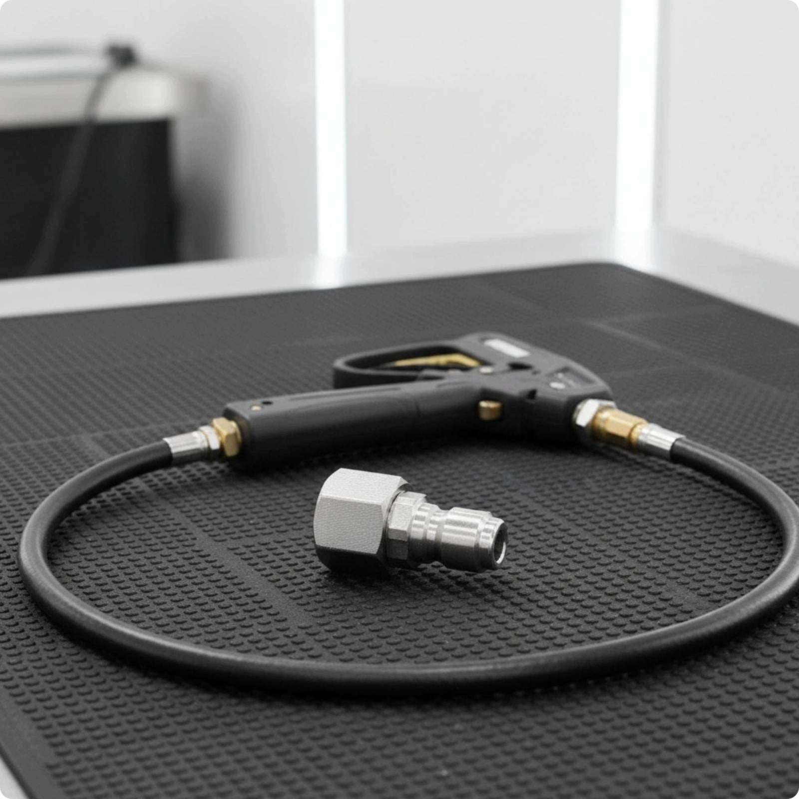 Pressure Washer Rotating Connector Anti Kink Quick F M22 to 1-4 Male Packaging status original