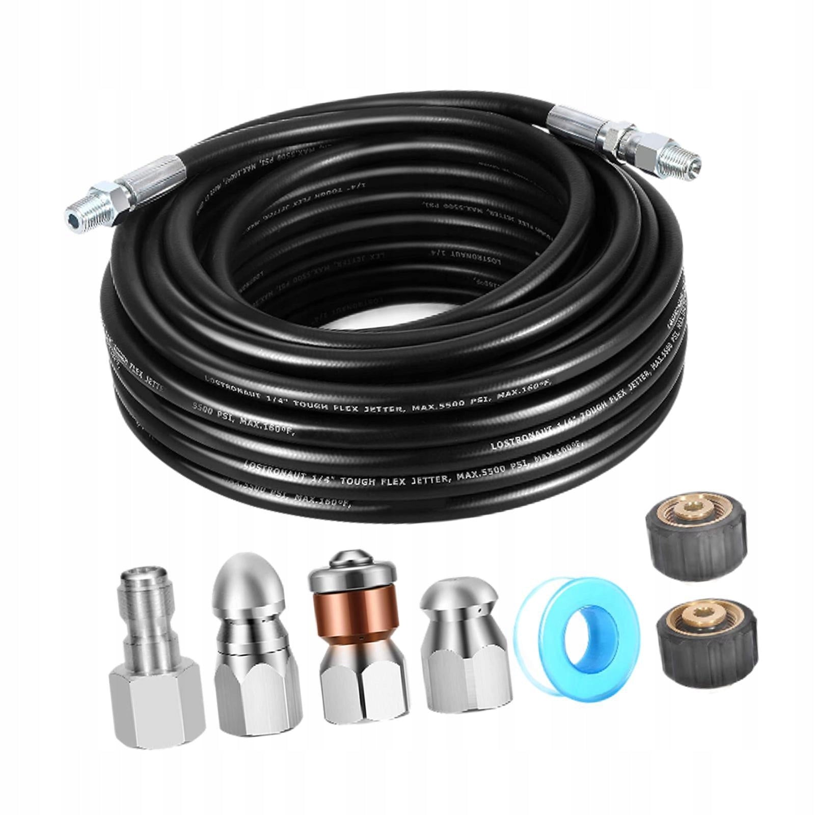 Pressure Washer Sewer Jetter Kit Quick Connect with Waterproof Tape Easy Brand no brand