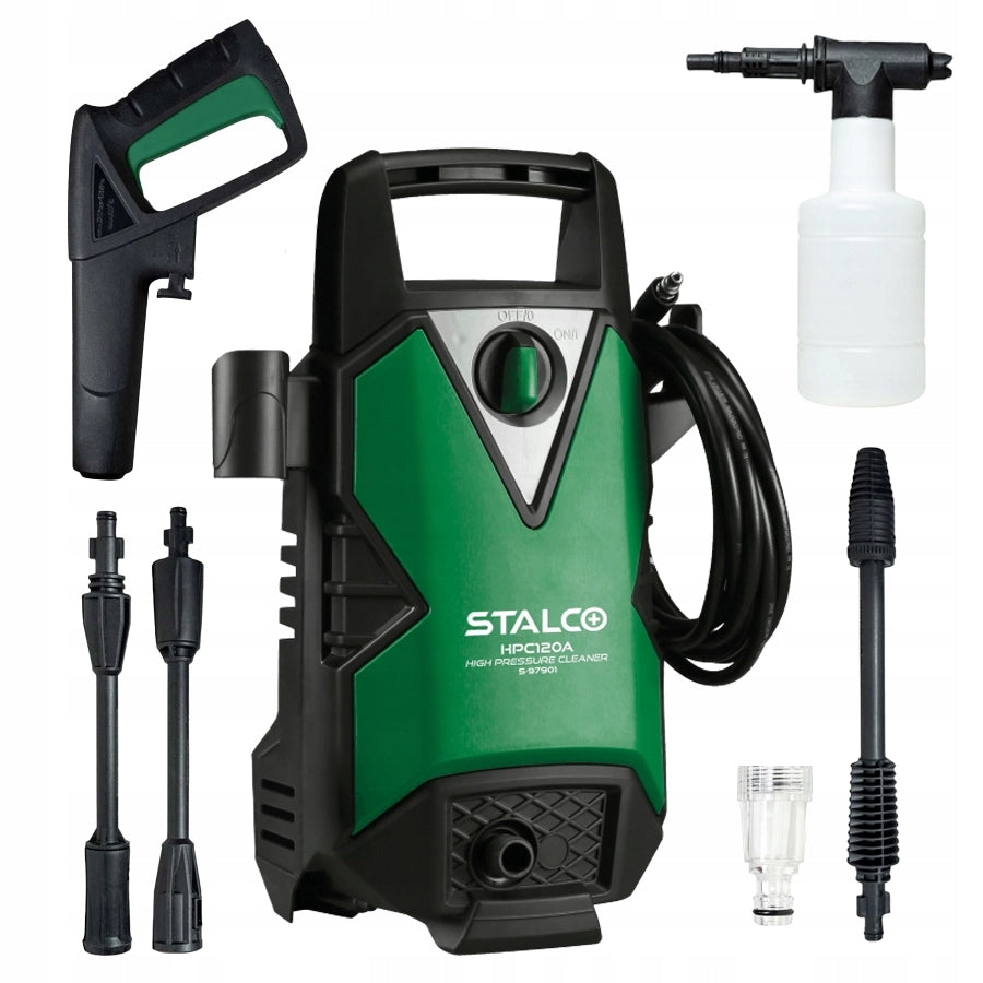 Pressure Washer Stalco Self-suction 120 Bar Set Liquid Karcher Gloves Brand Stalco