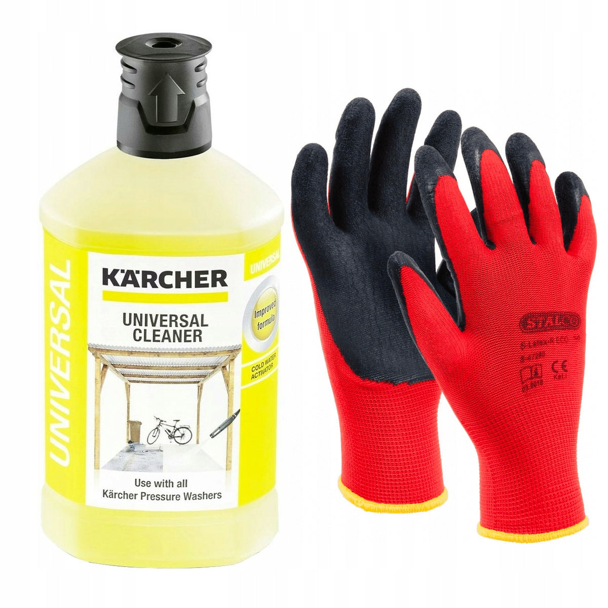 Pressure Washer Stalco Self-suction 170 Bar Set Liquid Karcher Gloves Manufacturer code MYJKA CIŚNIENIOWA STALCO 3000