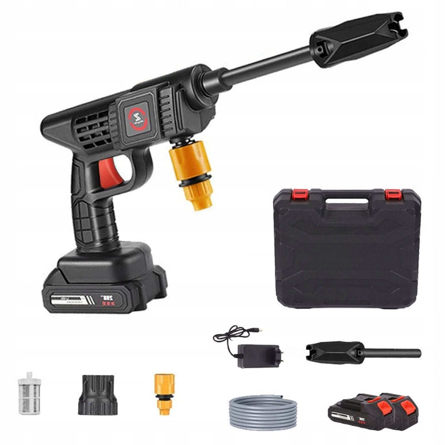 Pressure Washer Wireless Handheld 21V 30BAR Foamer 2 Batteries Certificates of conformity CE