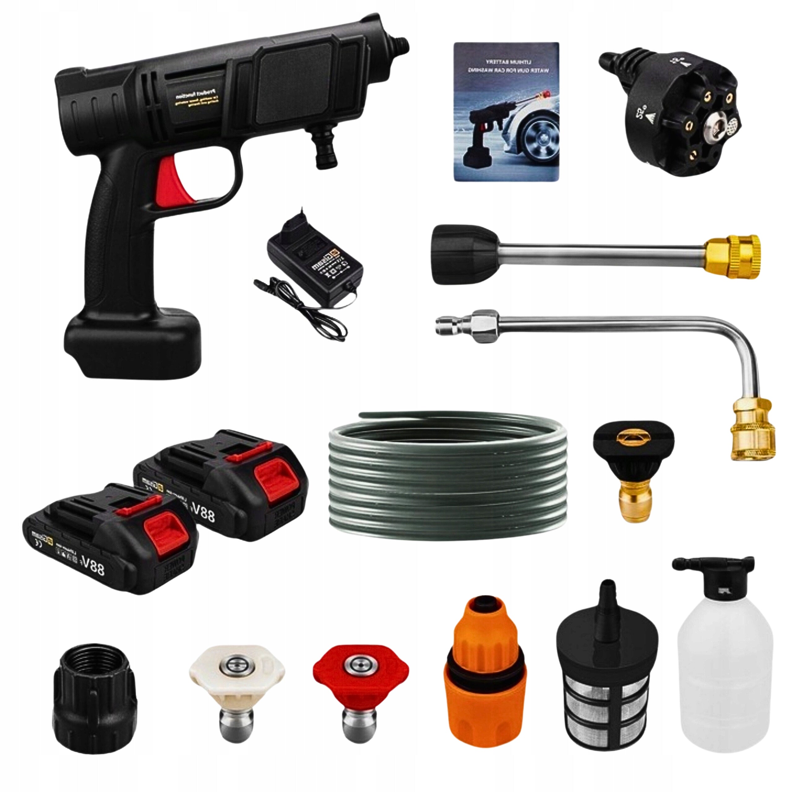 Pressure Washer Wireless Washer 2x Cordless Decent 2x Nozzles