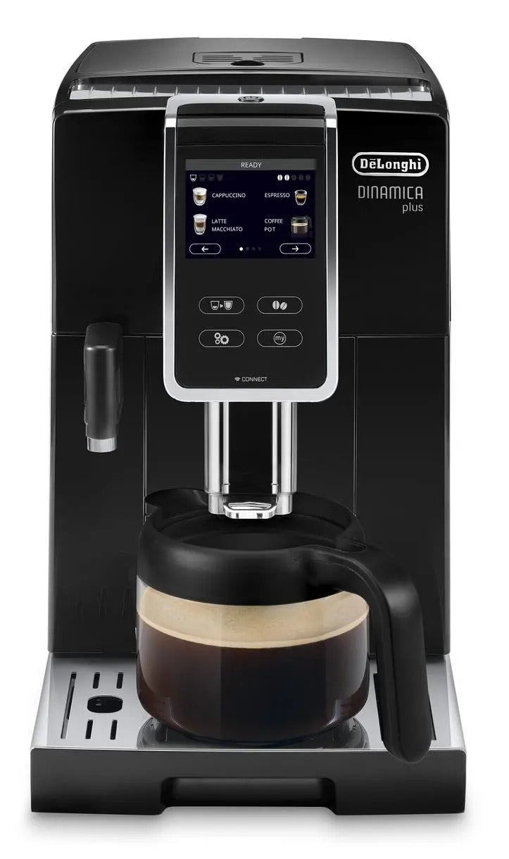Pressure coffee maker DELONGHI Dinamica Plus ECAM 370.70.B LATTE Manufacturer code system LatteCrema do cappuccino i espresso