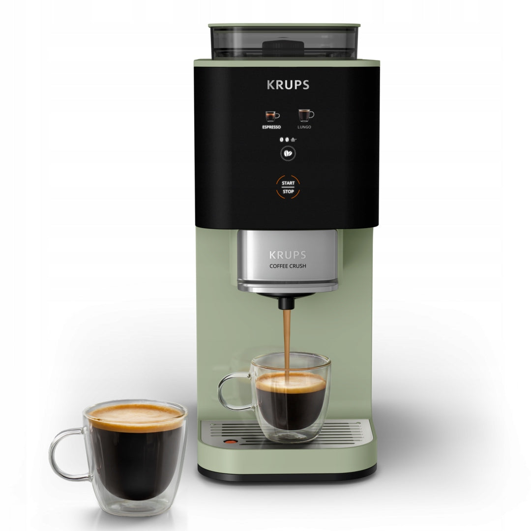 Pressure coffee maker KRUPS Coffee Crush flask with grinder Brand Krups