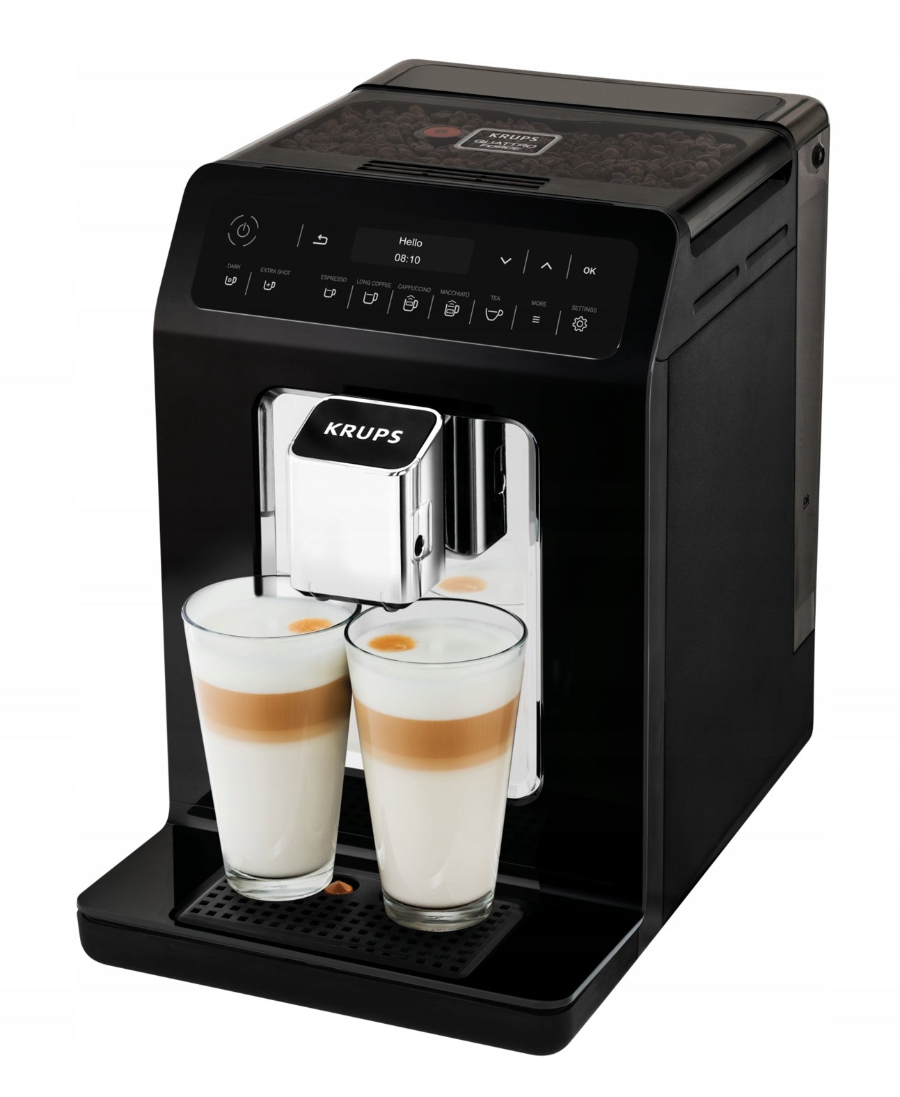 Pressure coffee maker KRUPS Evidence EA8908 automatic with grinder Packaging status original