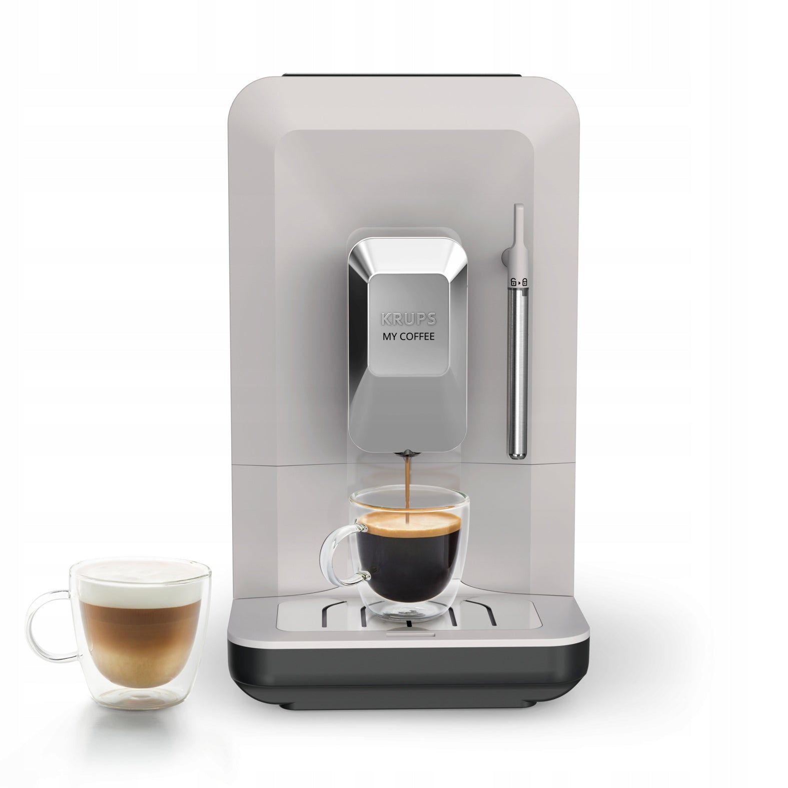 Pressure coffee maker KRUPS My Coffee+ automatic with grinder 15 bar