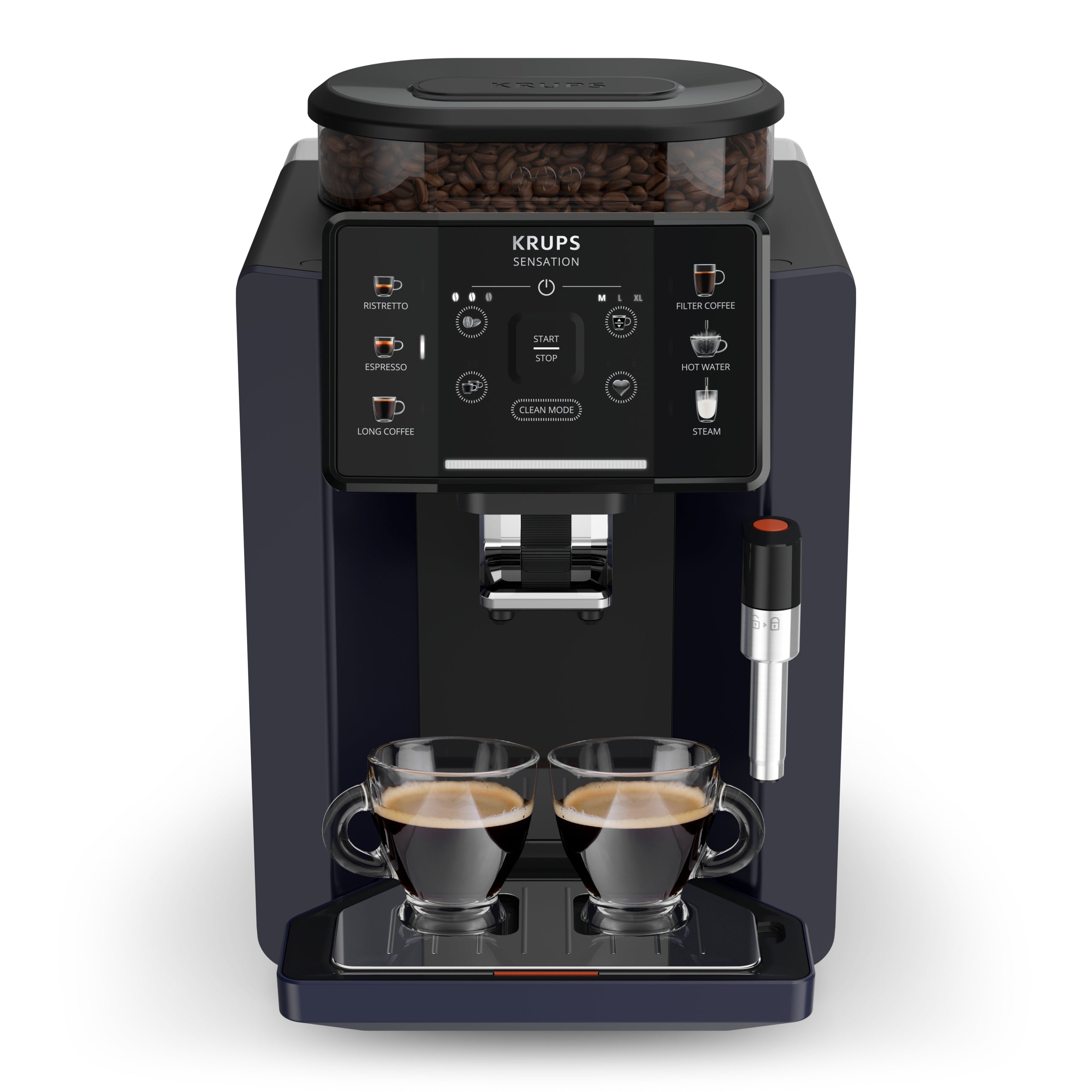 Pressure coffee maker KRUPS Sensation EA910B 1450W 15bar automatic