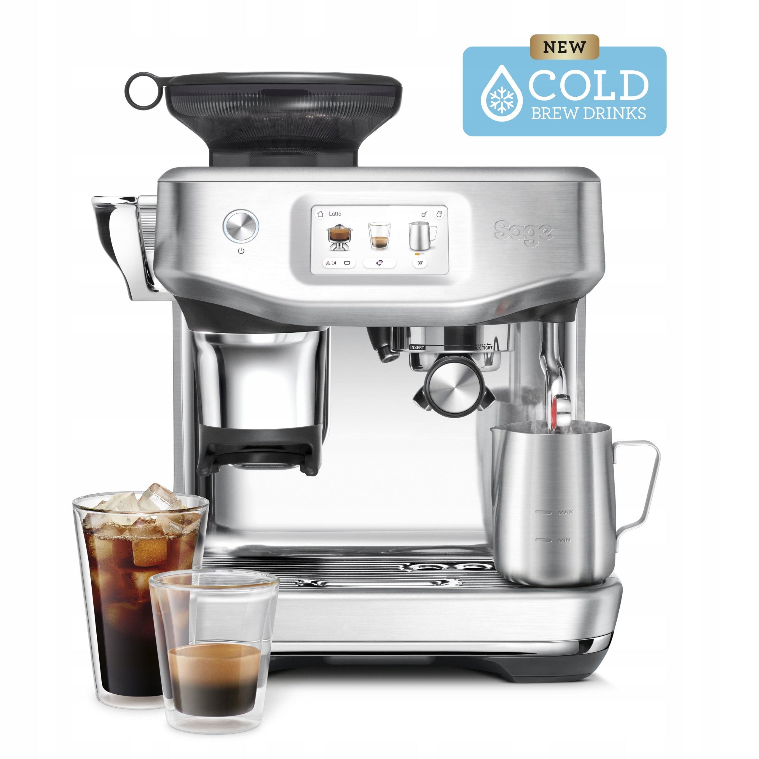 Pressure coffee maker Sage SES882BSS4FEU1 | Kolbowy | 1700W/15 bar |