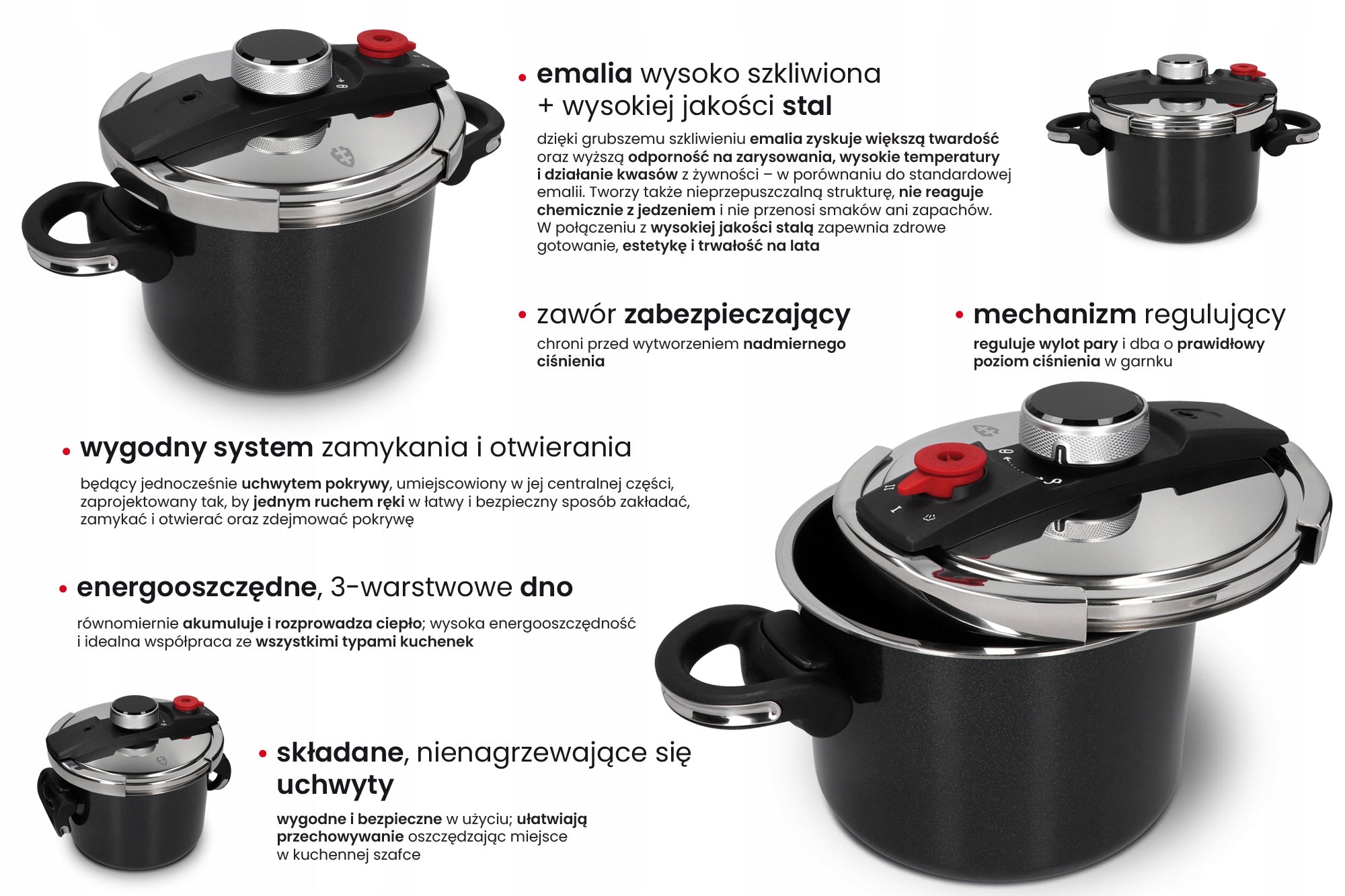 Pressure cooker - Pressure pot Emalie Material stainless steel