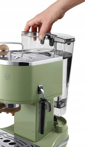 Pressure flask coffee maker DeLonghi ECOV311.GR green/olive Manufacturer code ECOV 311.GR