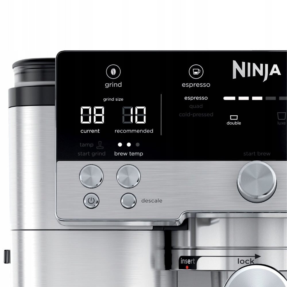 Pressure flask coffee maker Ninja Luxe Cafe ES601 frother grinder Manufacturer code ES601EU