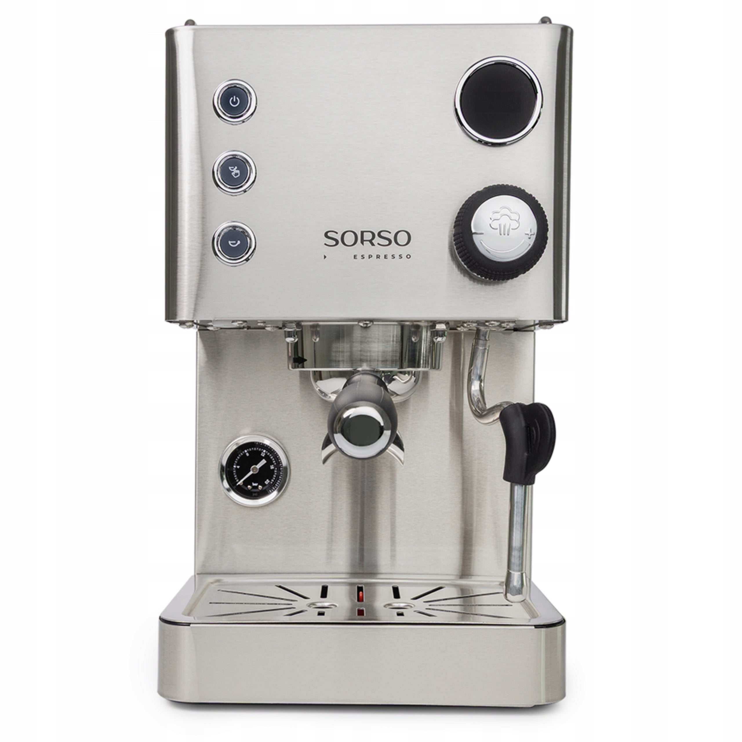 Pressure flask espresso machine SORSO Espresso 1850 W 15 bar - stainless steel