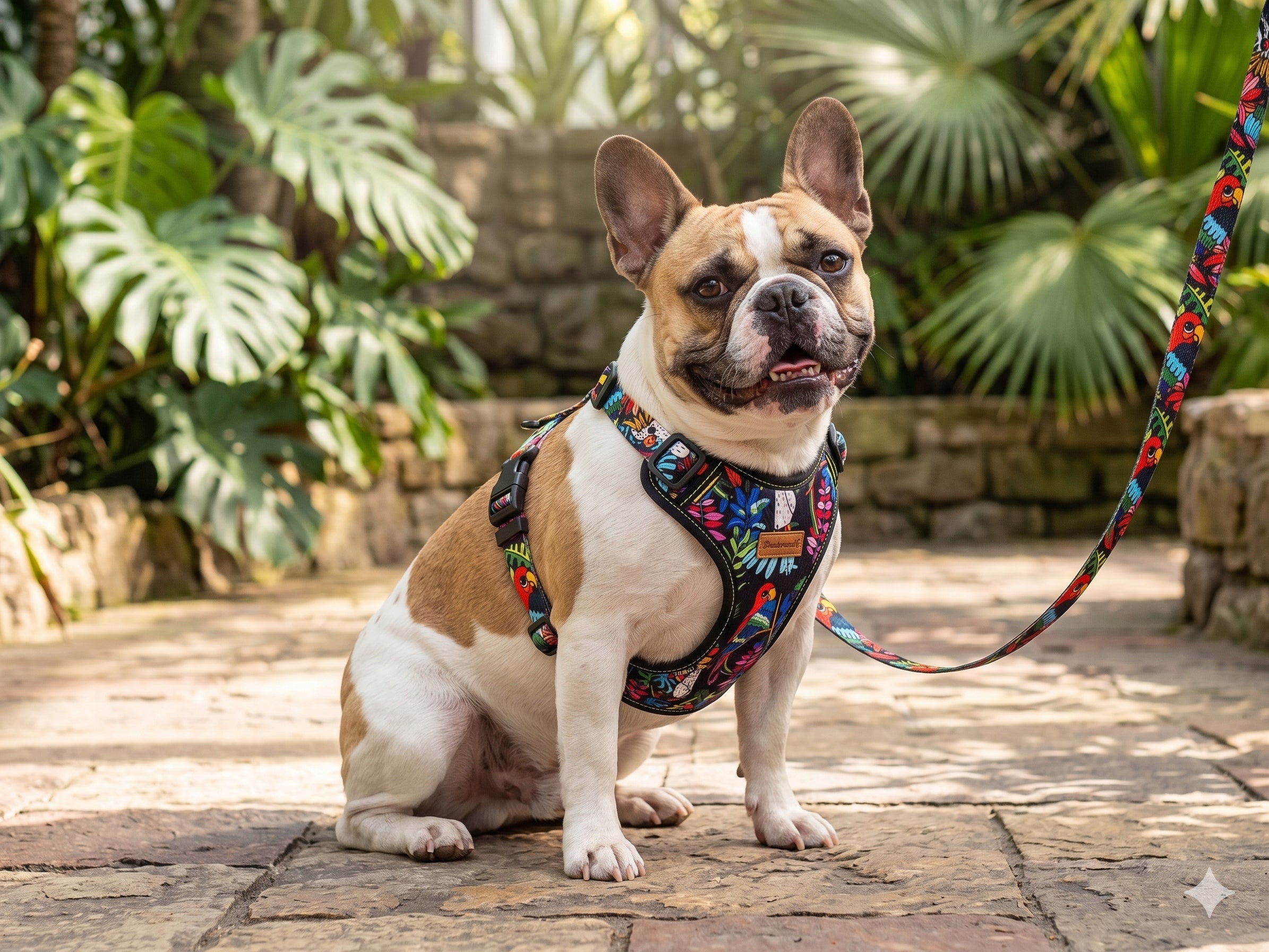 Pressure-free HARNESS for small dog York puppy XXS 15 mm Ukory Type adjustable