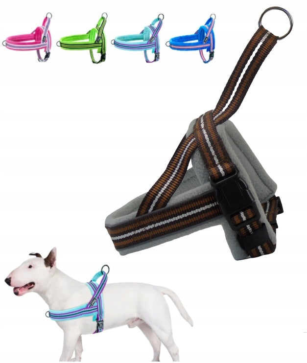 Pressure-free Harness for Dog NORWEGIAN Reflective Roz. M 45-52cm Manufacturer code 00139/S
