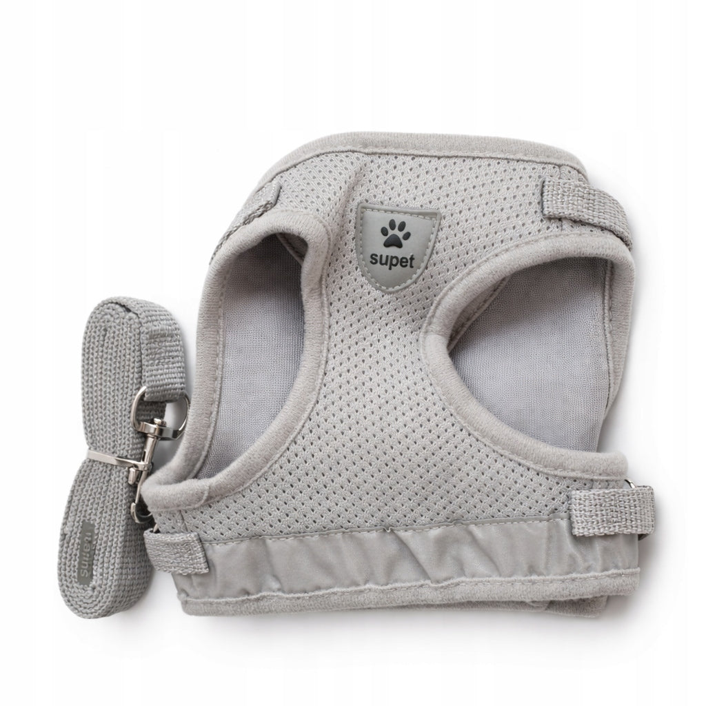 Pressure-free breathable mesh dog harness with adjustable size M