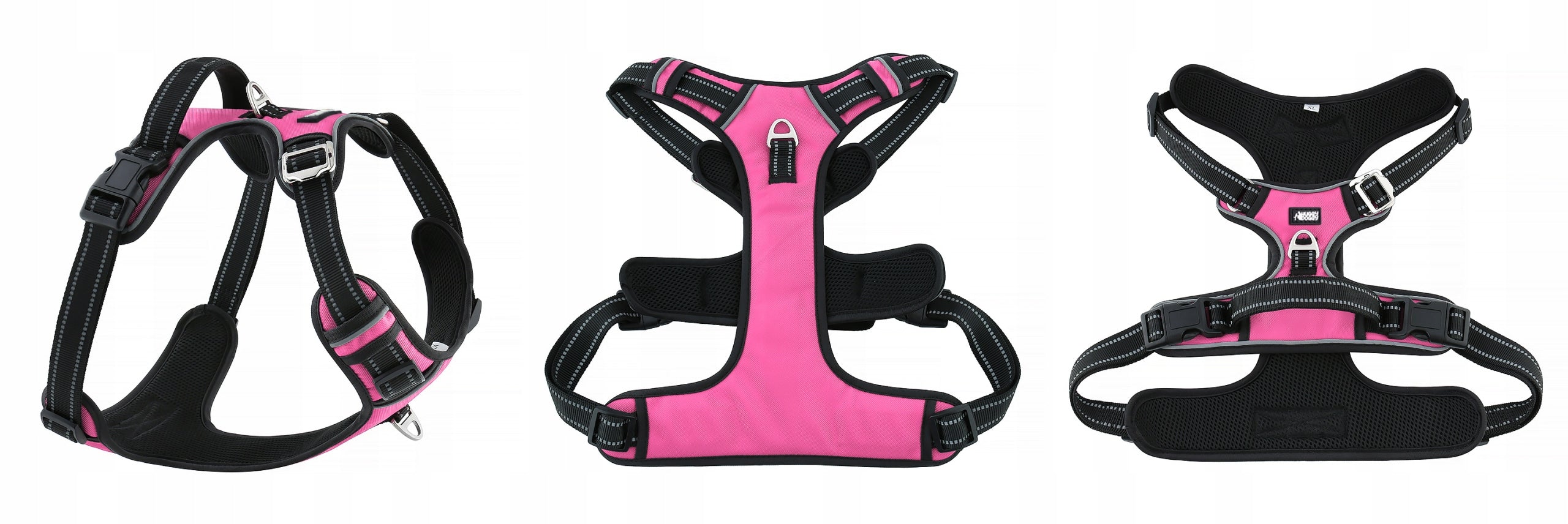 Pressure-free dog harness pink HUGGY DOGGY dachshund shih tzu pug jack S Packaging status original