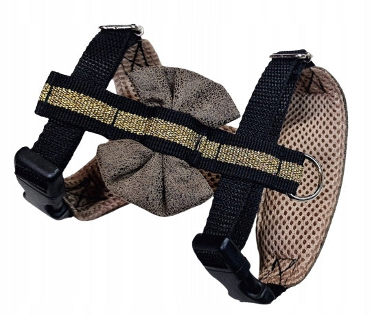 Pressure-free harness Pelo for cat Adjustable Mesh 2 Buckles BOW r.2 XS