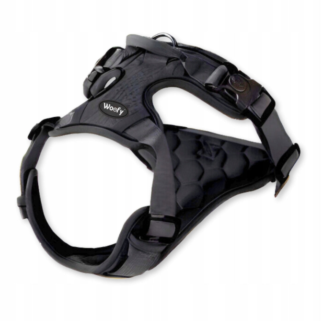 Pressure-free harness Woofy walking adjustable extra large dog XL reflectors Color gray