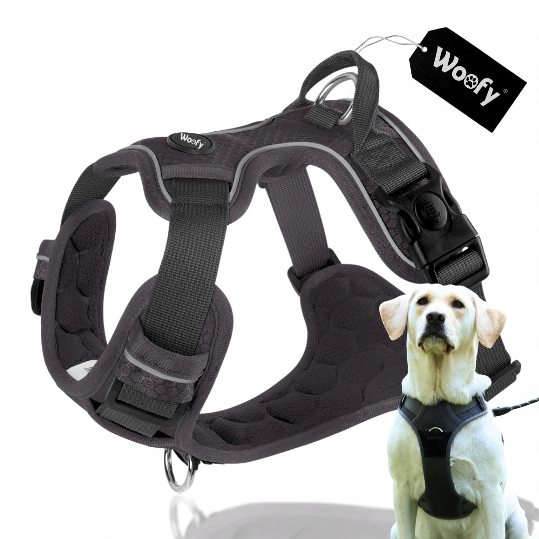 Pressure-free harness Woofy walking adjustable extra large dog XL reflectors