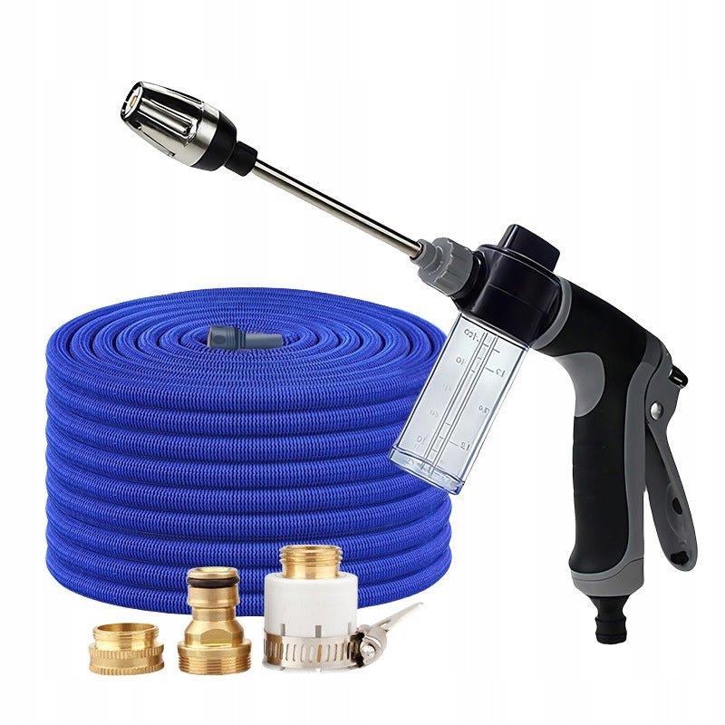 Pressure gun with lance, dispenser and stretch hose 7,5m