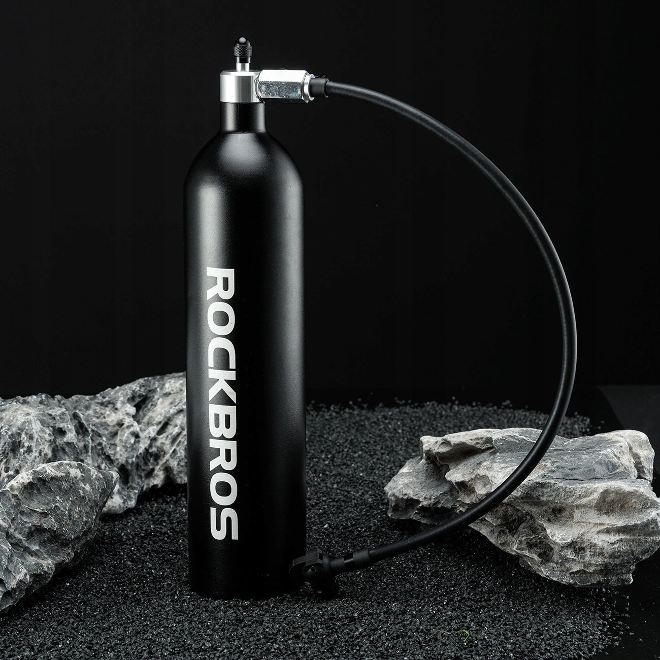 Pressure vessel Rockbros for pumping tubeless tyres 200 PSI 1.2l Maximum pressure 200 bar