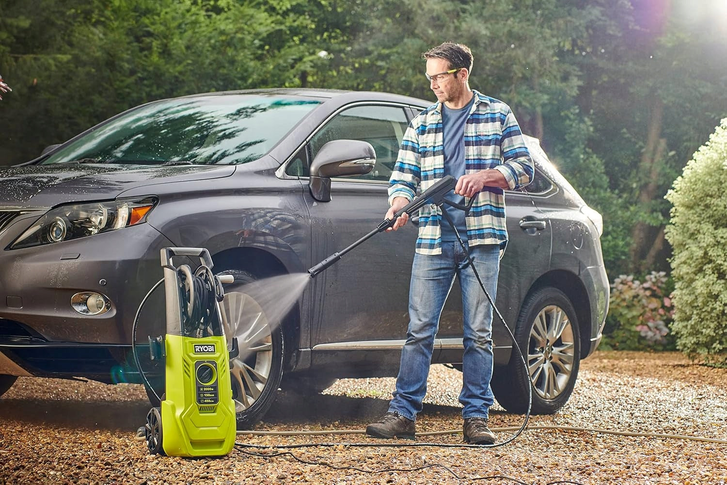 Pressure washer 150 BAR aluminium pump, voltage 2000W, Ryobi RY150PWA Manufacturer code 0247