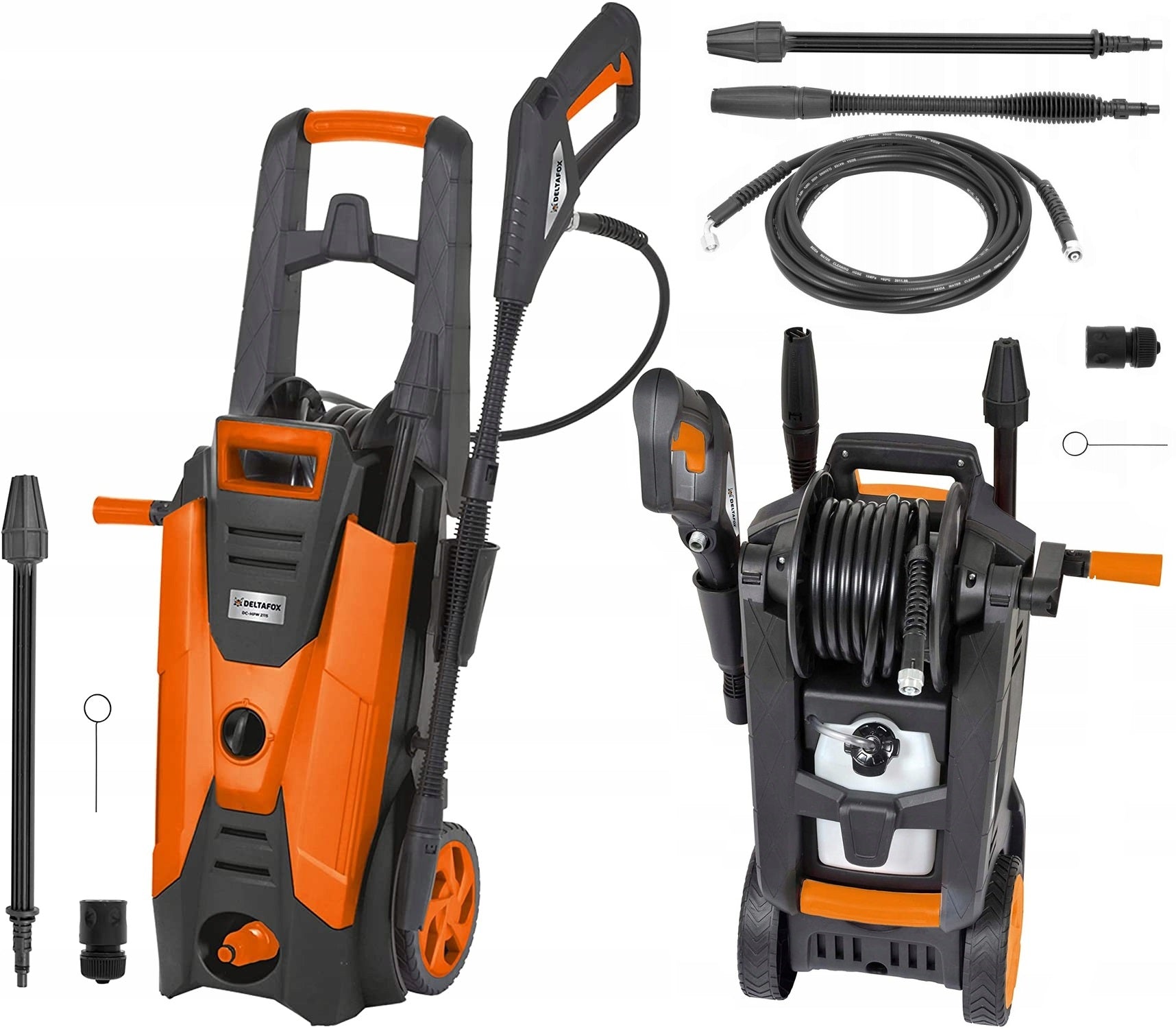 Pressure washer DELTAFOX 2100 W 150bar / 350bar 450l/h Aluminum pump