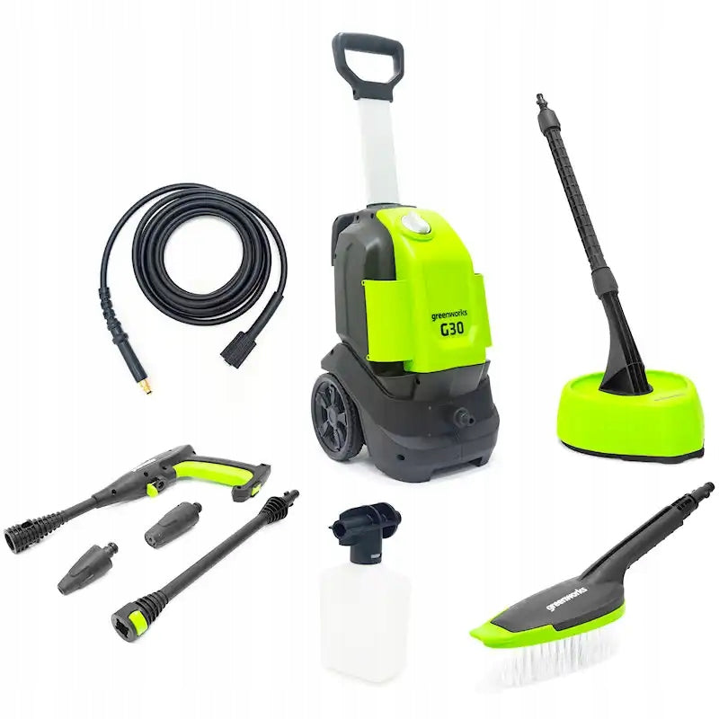 Pressure washer Greenworks G30HG 1500W 120 bar + patio + brush