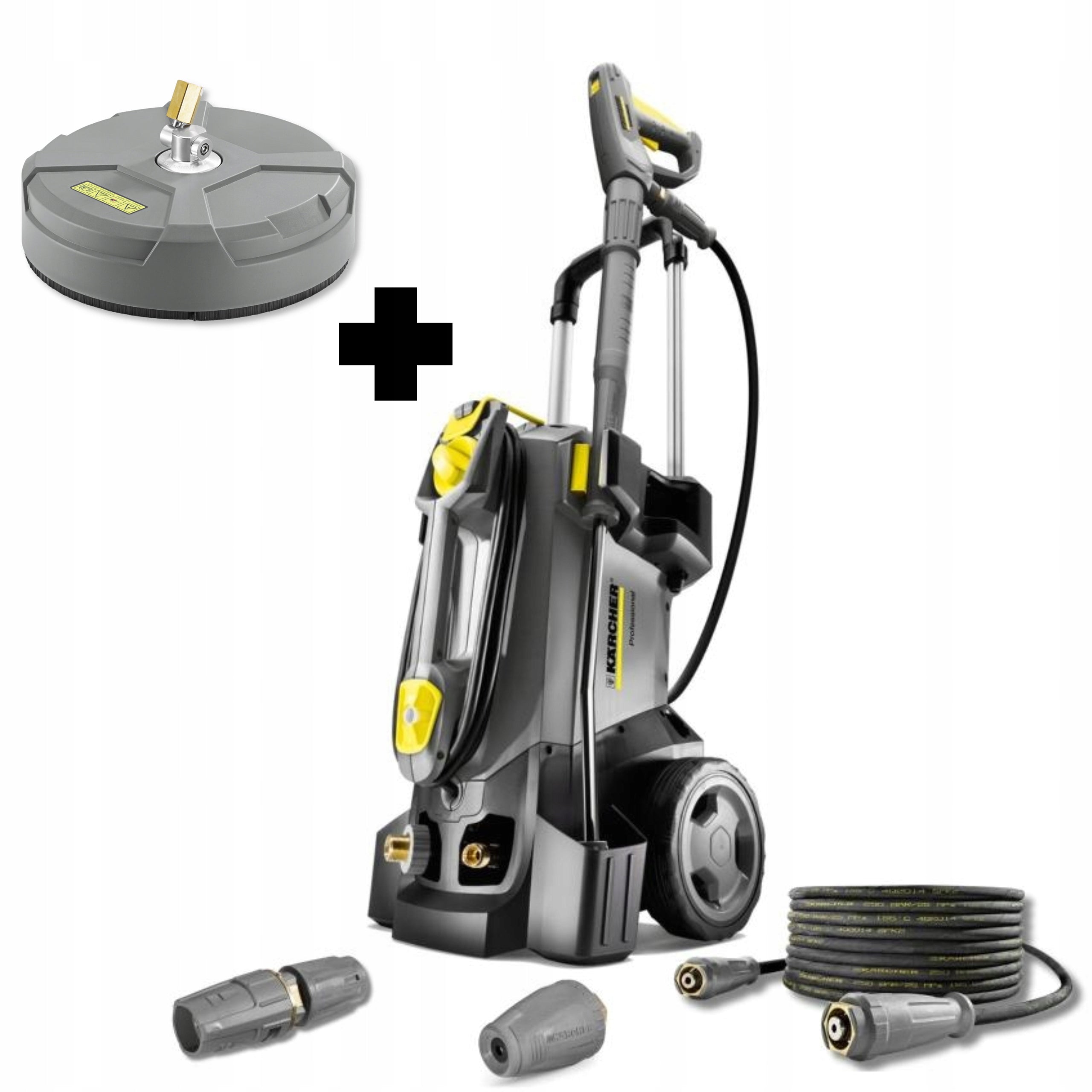Pressure washer HD 5/15 Karcher + Rotary nozzle + Cube brush