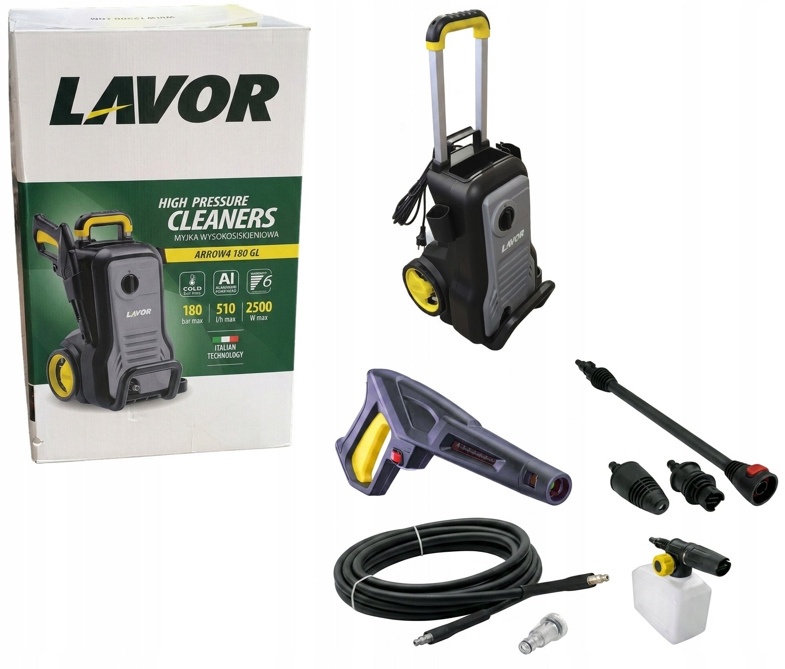 Pressure washer Lavor ARROW 4 180 GL 180 bar 2500 W
