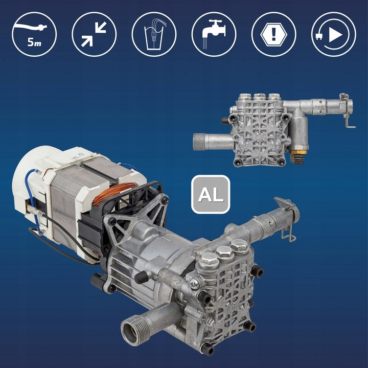 Pressure washer MICHELIN 1600W aluminium pump 420l/h self-priming Manufacturer code myjka ciśnieniowa 170 ewBar