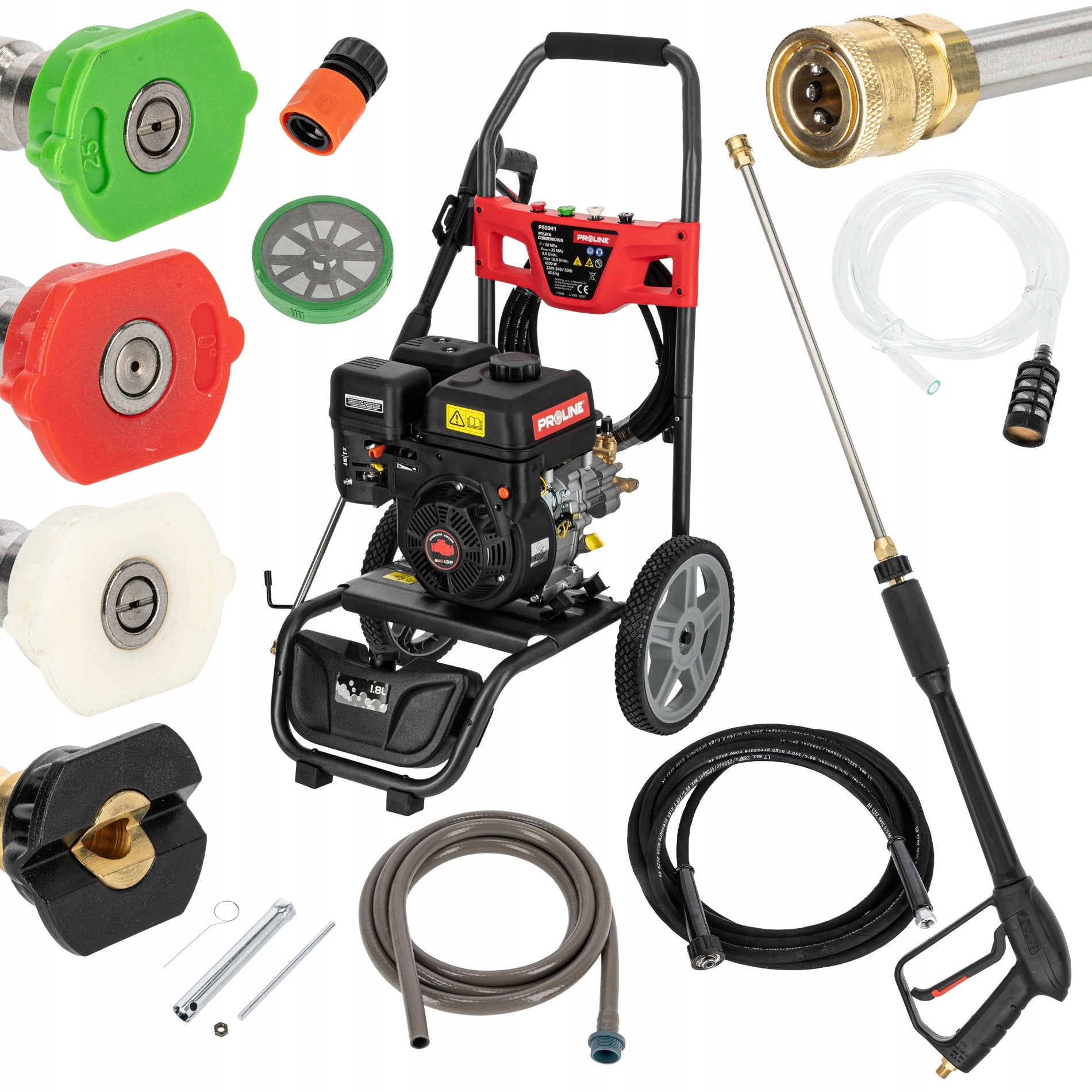 Pressure washer PROLINE with internal combustion engine 207 bar, 5900W brass