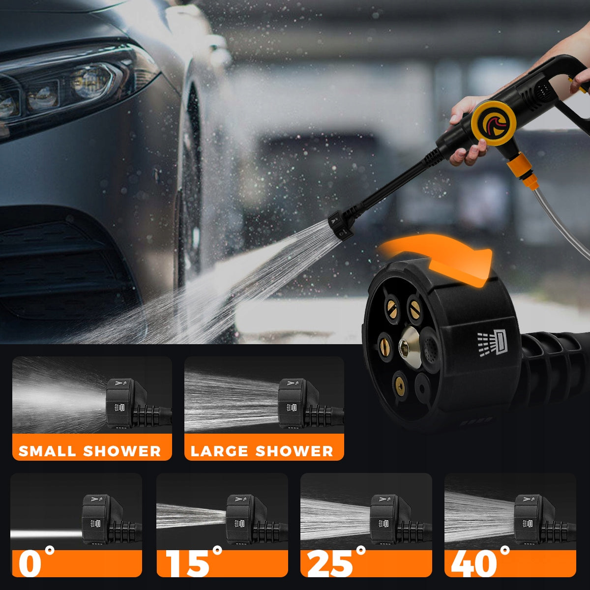 Pressure washer Sunster wireless 160 bar nozzle 6in1 Manufacturer code Sunster BPW03