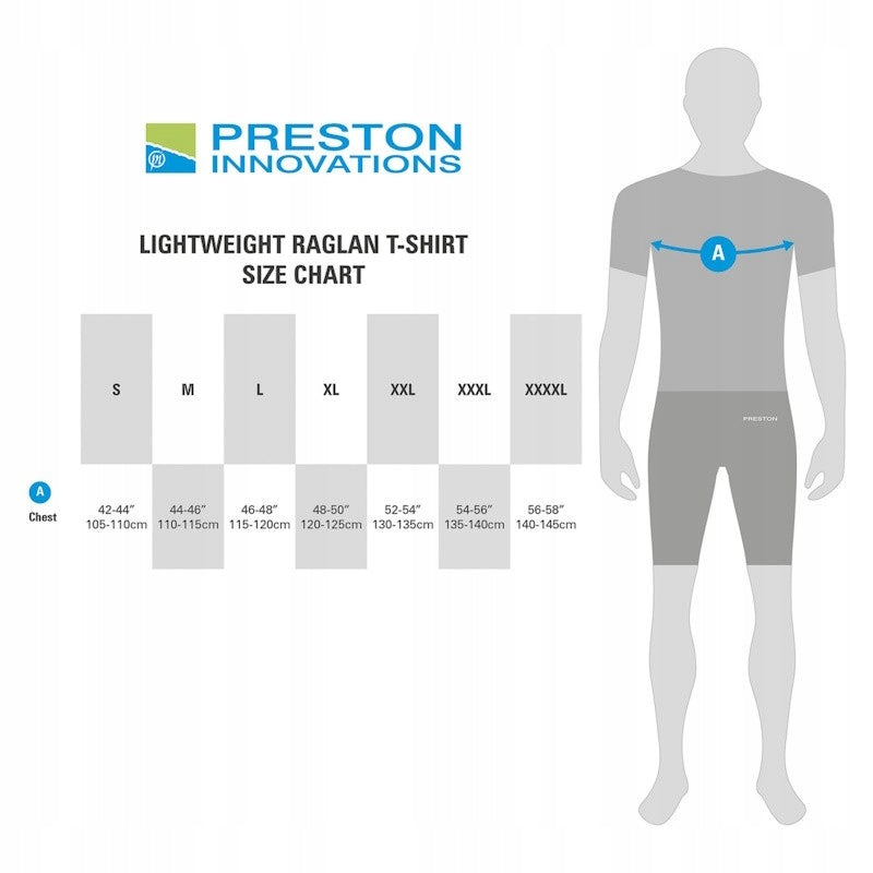 Preston Lightweight Blue Raglan T-Shirt L Blue Manufacturer code P0200586