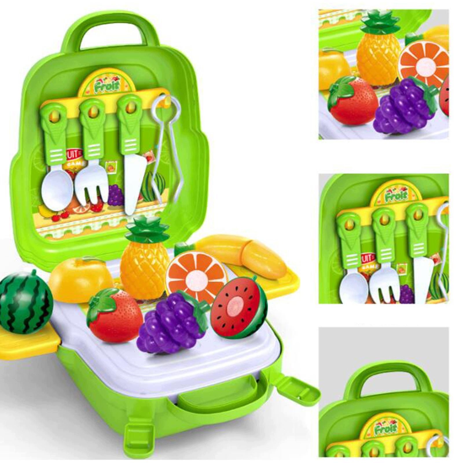 Pretend Play Toy Kit Montessori Transformable Role Vegetable and Fruit Medical device no
