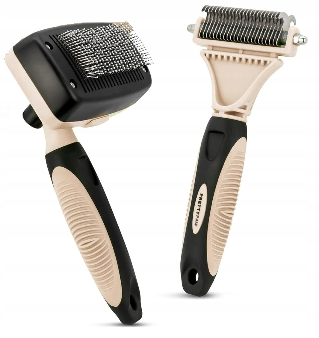 Pretty Paw Cat Grooming Kit Comb and Brush