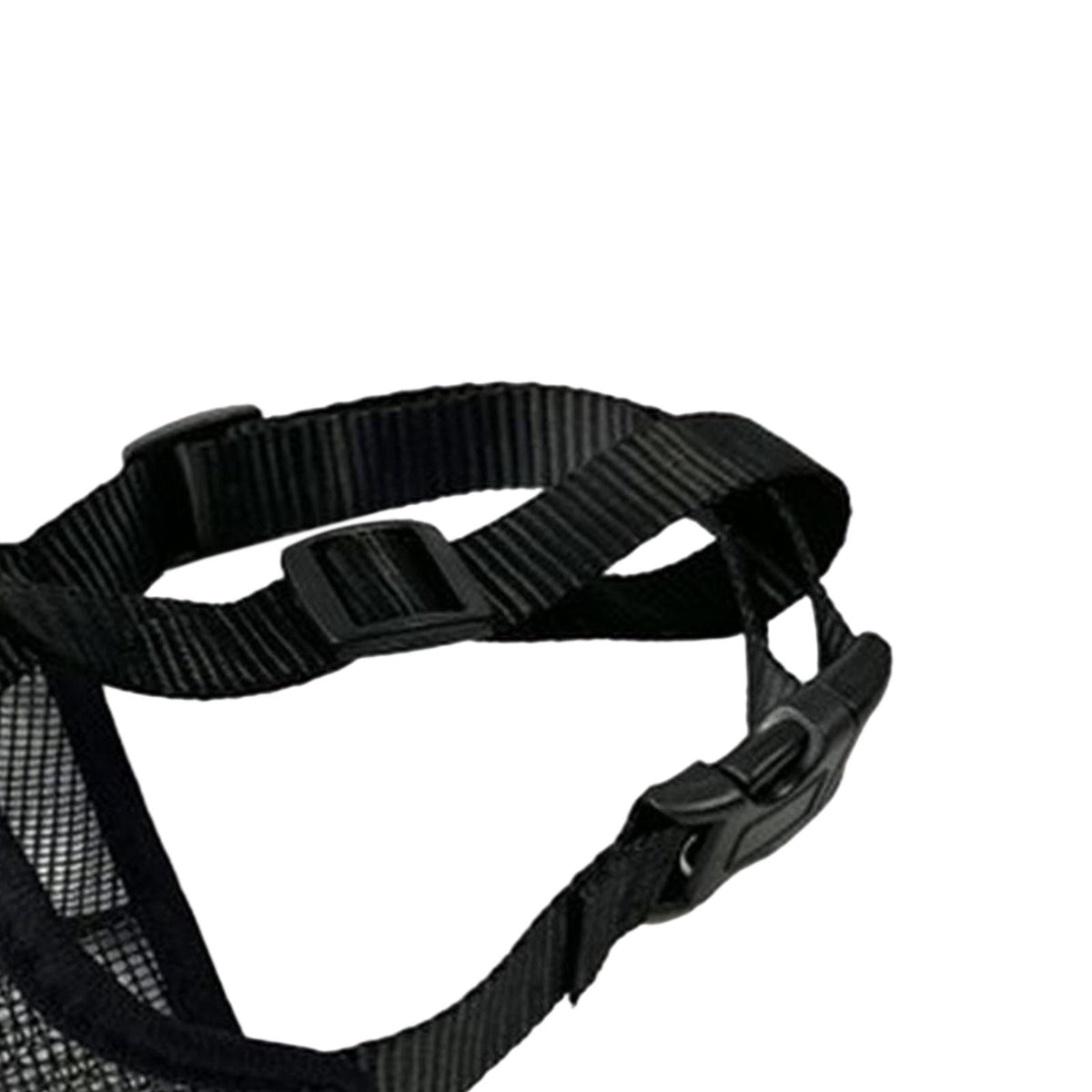 Prevents Biting, Chewing, Adjustable Cage Muzzle, Black Medium Packaging status original