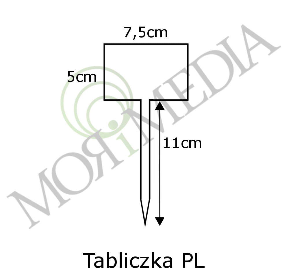 Price labels for plant description 20pcs PL Number of pieces 20 pcs