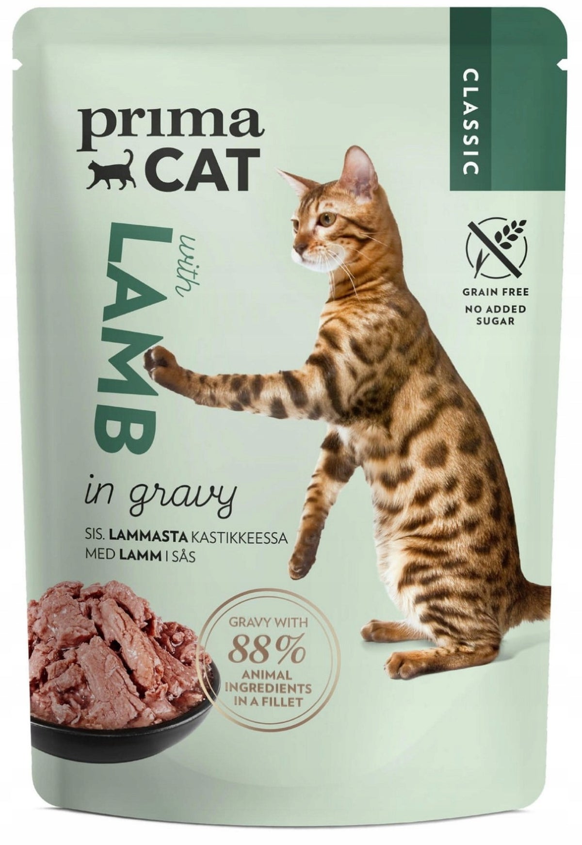 Prima Cat SAUCE Lamb 85 g Sachet Wet Cat Food
